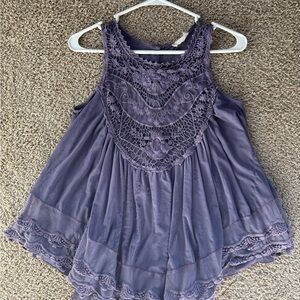 Altar'd State Purple Lace Tank Top